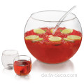 Gla Punch Bowl mit geschöschter Kelle